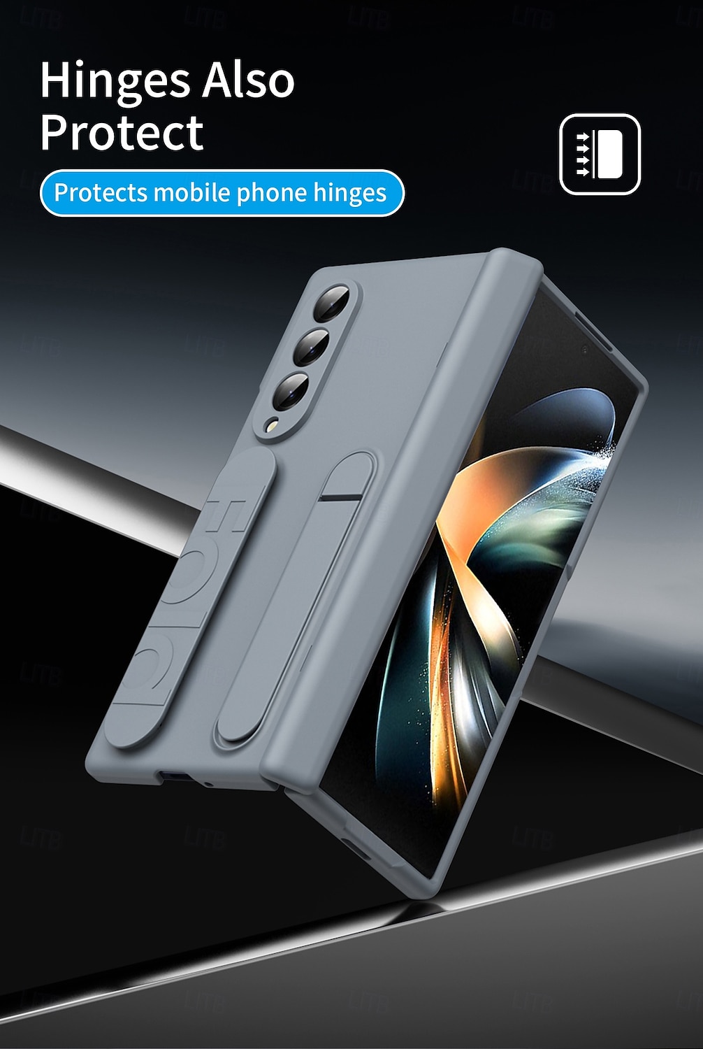 2025年 電話 ケース 用途 Zフォールド7 Zフォールド6 Z Fold 5 Z Fold 4 Z Fold 3 バックカバー スタンド付き 耐衝撃 レトロ風 PC シリコーン  コレクション – $27.99 –P7