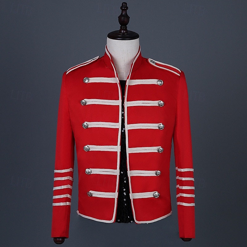 Retro Vintage Rococo Coat Masquerade Circus Jacket Prince Aristocrat Men's Carnival Masquerade Event / Party Adults' Coat Spring Fall & Winter 2025 - $71.99 –P1