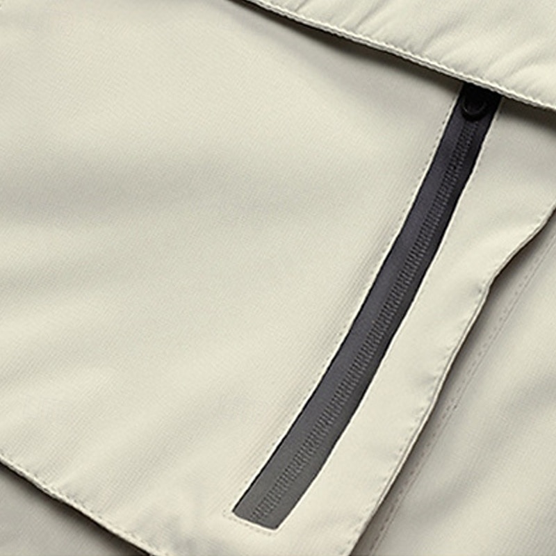 Herre Softshell jakke Turjakke Fleecejakke Vinter utendørs Fargeblokk Hold Varm Fleecefor Vindtett Vannavvisende Vindjakke Reise Svart Hvit Marineblå Grå 2025 - $75.99 –P7
