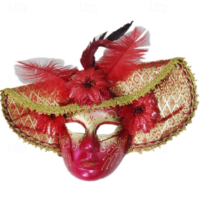 Masque de carnaval Masque vénitien Volto Larve Adulte Homme Femme Casque Intégral Soirée Mascarade Carnaval de Venise Halloween Carnaval mardi Gras Costume de carnaval facile de 2025 ? $30.99 –P2