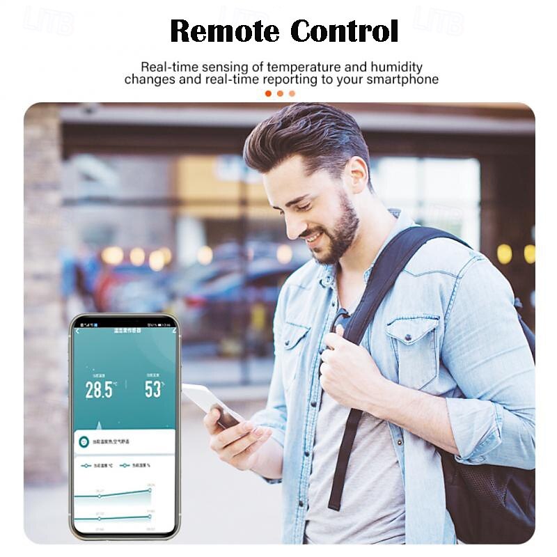 tuya smart wifi/zigbee αισθητήρας υγρασίας θερμόμετρο εσωτερικού χώρου υγρόμετρο με οθόνη lcd υποστήριξη alex google home 2025 - $23.99 –P3