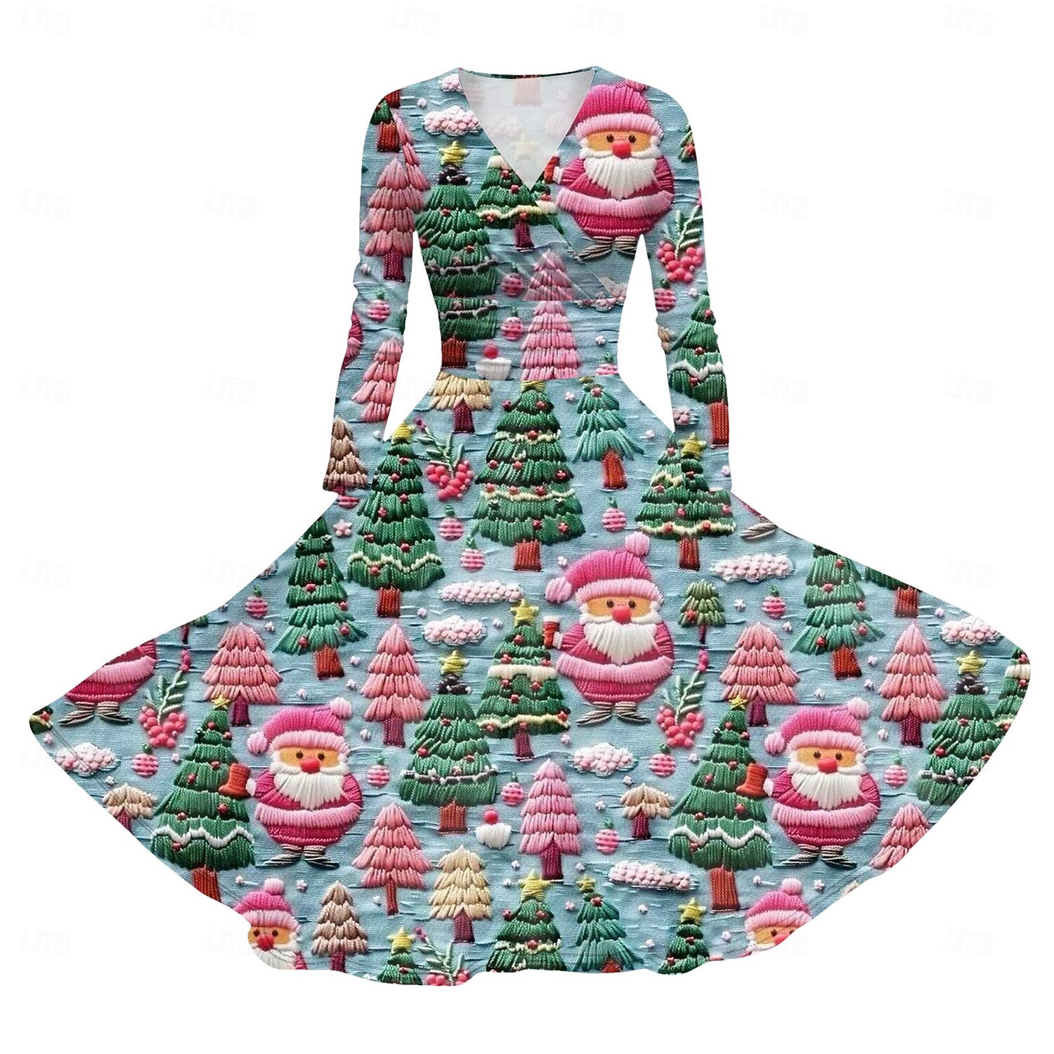 Rochie A-Line Rochie de Crăciun Crăciun Pentru femei Crăciun Mascaradă Ajunul Craciunului 1950 Adulți Crăciun Petrecere Revelion Rochie 2025 - $27.99 –P1