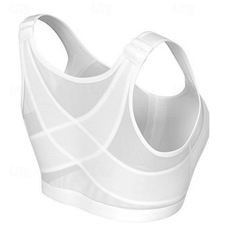 Dam Behåtopp Underkläder Behåtopp Bekväm Andningsfunktion Stötsäker Avtagbar dyna Remlös Slät Sport Sportkläder Svart Vit Yoga Kondition casual 2025 - $12.99 –P7