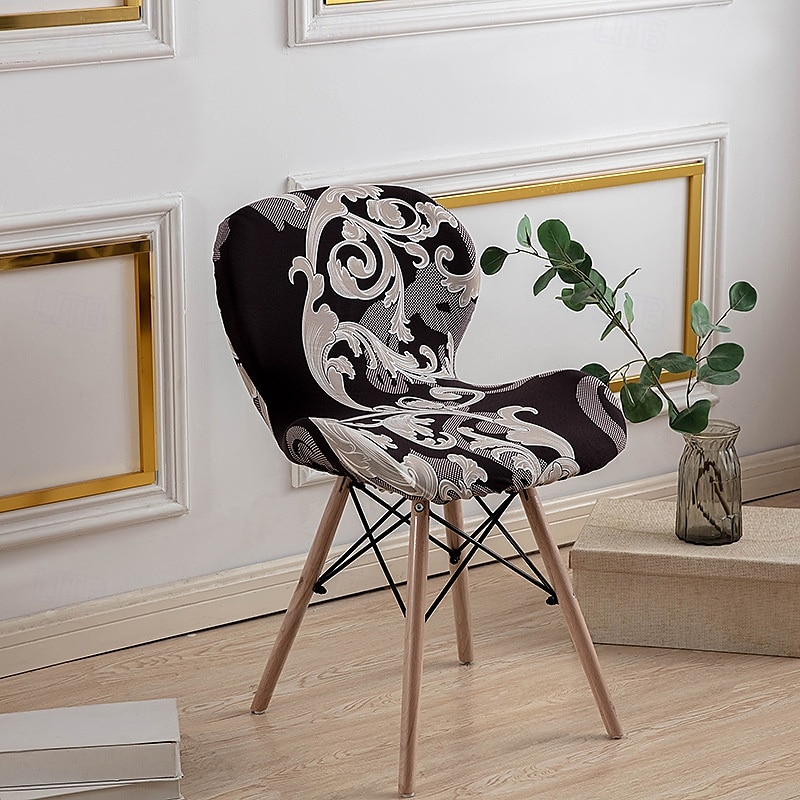 Funda elástica para silla de comedor, funda duradera y flexible, perfecta para proteger y renovar sus sillas, agrega estilo y comodidad a la decoración de su sala de estar, comedor o oficina. 2025 - $12.49 –P16