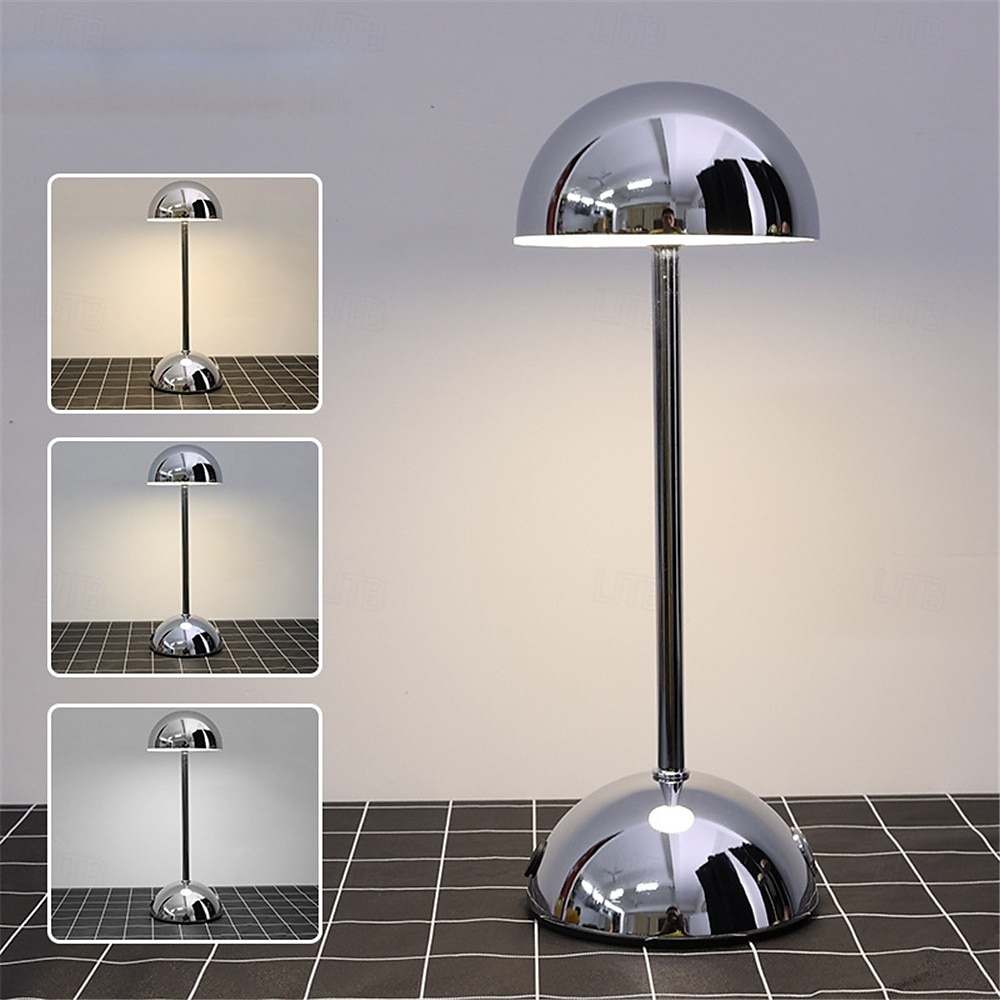 lampada da scrivania retrò in metallo - luce da comodino touch con ricarica wireless tramite USB per casa, soggiorno, camera da letto, 1 pz del 2025 a $45.99 –P4