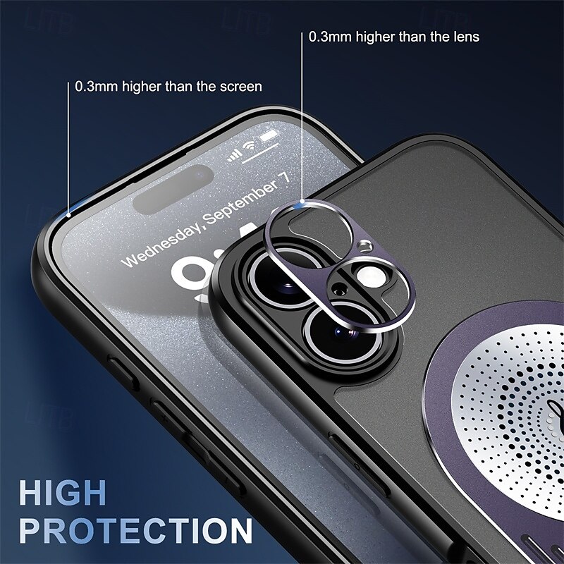 Phone Case For iPhone 16 iPhone 16 Pro iPhone 16 Pro Max iPhone 15 iPhone 15 Pro Max iPhone 14 Pro Max iPhone 13 Pro Max Back Cover with Stand Holder Magnetic Support Wireless Charging Retro TPU PC 2025 - $26.99 –P10