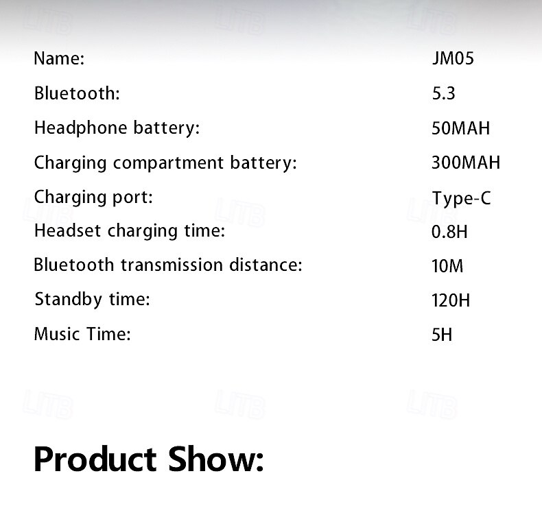 JM05 True Wireless Headphones TWS Earbuds Ear Hook Bluetooth 5.3 Sports Waterproof IPX4 Long Battery Life for Apple Samsung Huawei Xiaomi MI  Fitness Camping / Hiking Running Mobile Phone Travel 2025 - $23.99 –P9