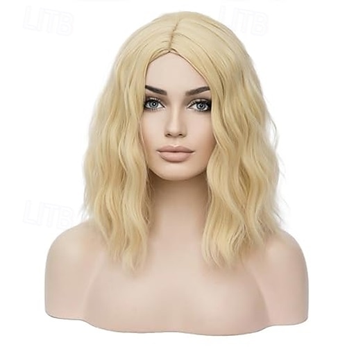 perruques pour femmes perruque courte bouclée ondulée filles perruque de cheveux synthétiques résistants à la chaleur pour une fête cosplay ou un usage quotidien de 2025 ? $18.49 –P5