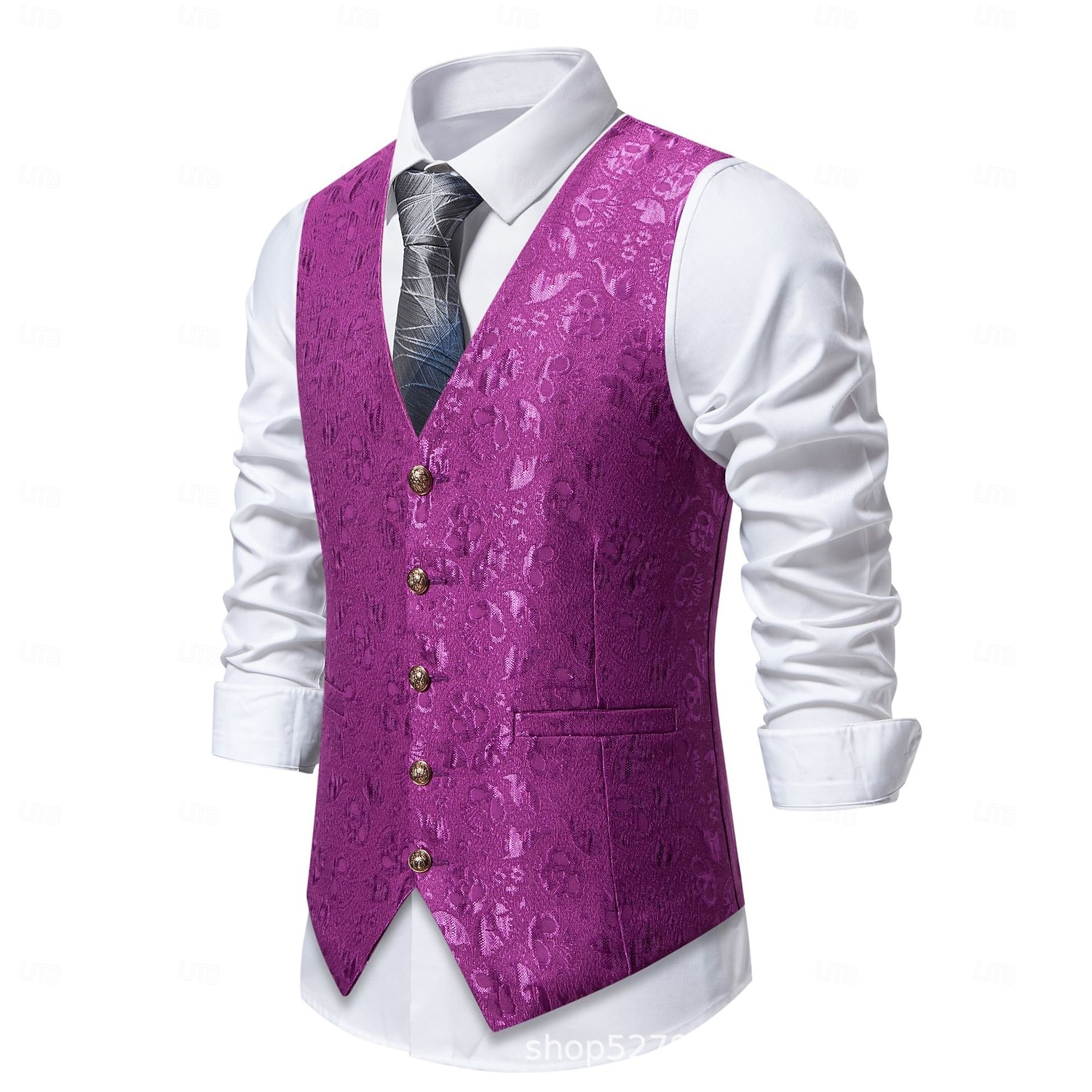 Retro Řvoucí 20s 20. léta 20. století Kamizelka Vesta Velký Gatsby Gentleman Retro Pánské Vánoce předvečer Všech svatých Karneval Výkon loučení se svobodou nevěsty Festival Dospělé Vesta Celý rok 2025 - $26.99 –P4