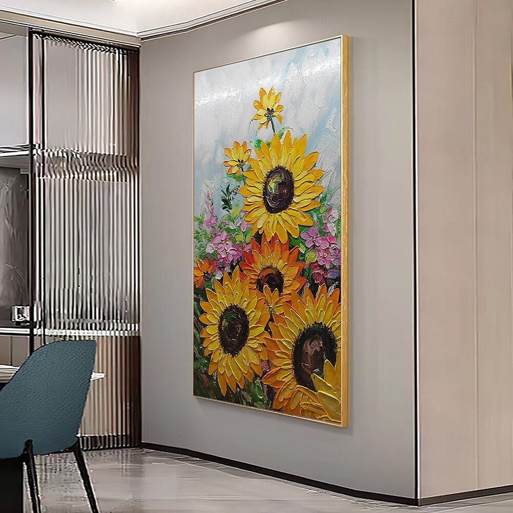 Mintura Handmade Abstract Tree Oil Paintings On Canvas Wall Art Decoration Modern Texture Flowers Picture For Home Decor Rolled Frameless Unstretched Painting 2025 - $83.99 –P5