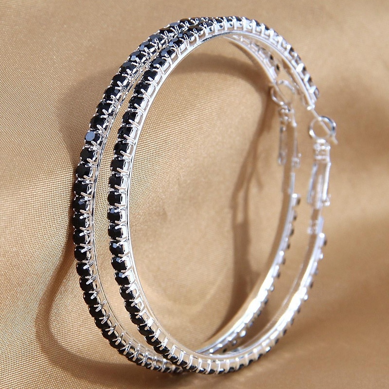 Mujer Pendiente Lujoso Alegría Tropical Elegante Aretes Joyas Negro / Blanco / Azul Para Fiesta 2025 - $15.49 –P4