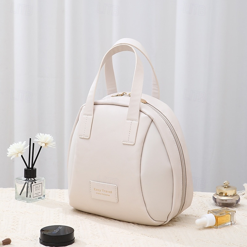 Multi-Layered Shell-Shaped Cosmetic Bag,PU Large-Capacity Portable Makeup Organizer, Stylish Travel Handheld Storage Bag 2025 - $11.49 –P8