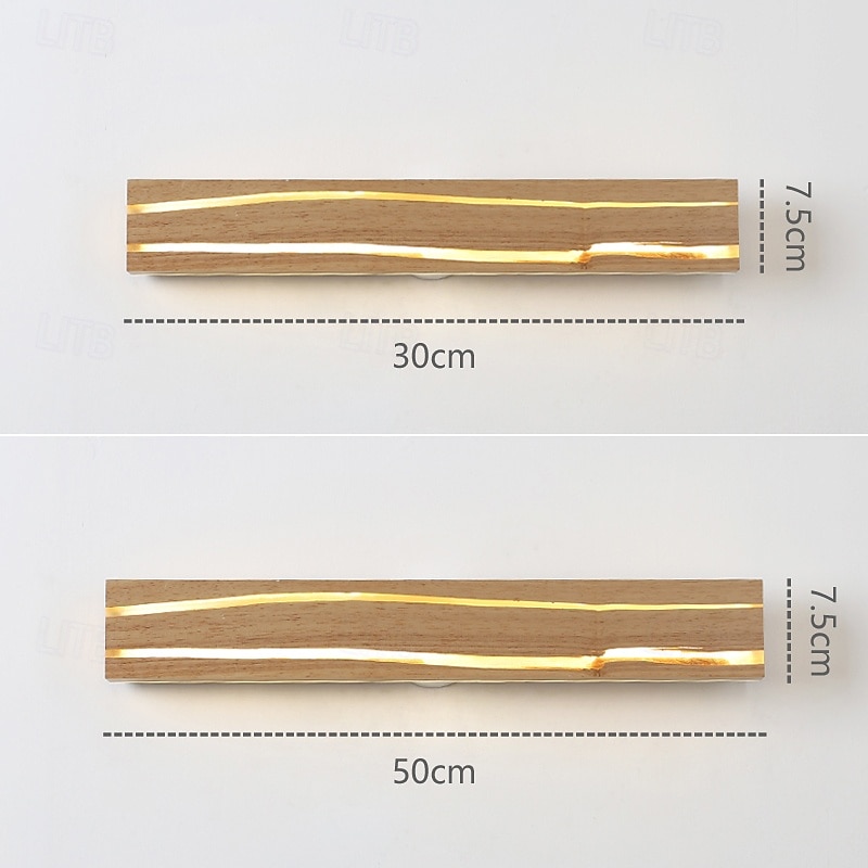 Wooden Wall Light LED Wood Crack Wall Lamp Night Light Headlight 110-240V 2025 - $79.99 –P2
