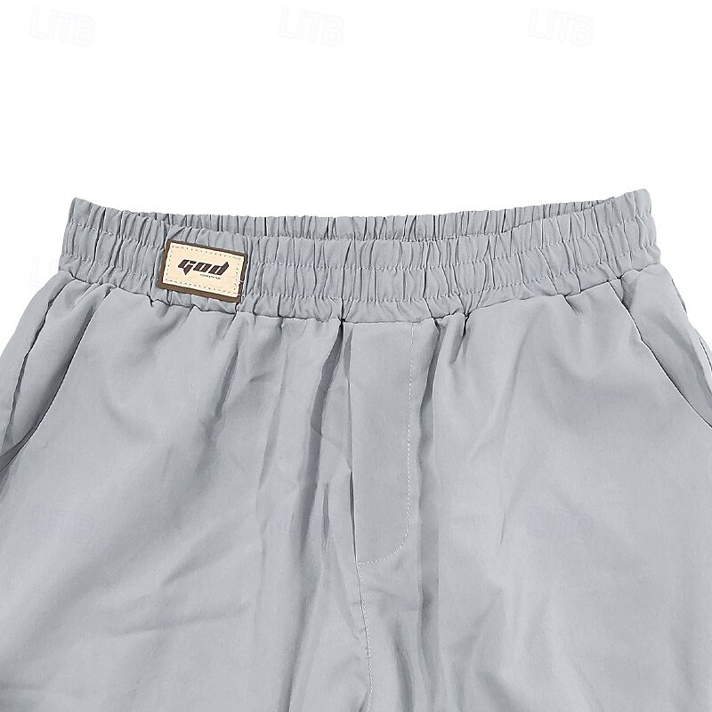 Homens Social Calças Calças de Terno Bolsos Com Cordão Cintura elástica Tecido Conforto Resistente a rugas Comprimento total Festa O negócio Diário Elegante Moda Preto Branco Micro-Elástica de 2025 por $21.99 –P5