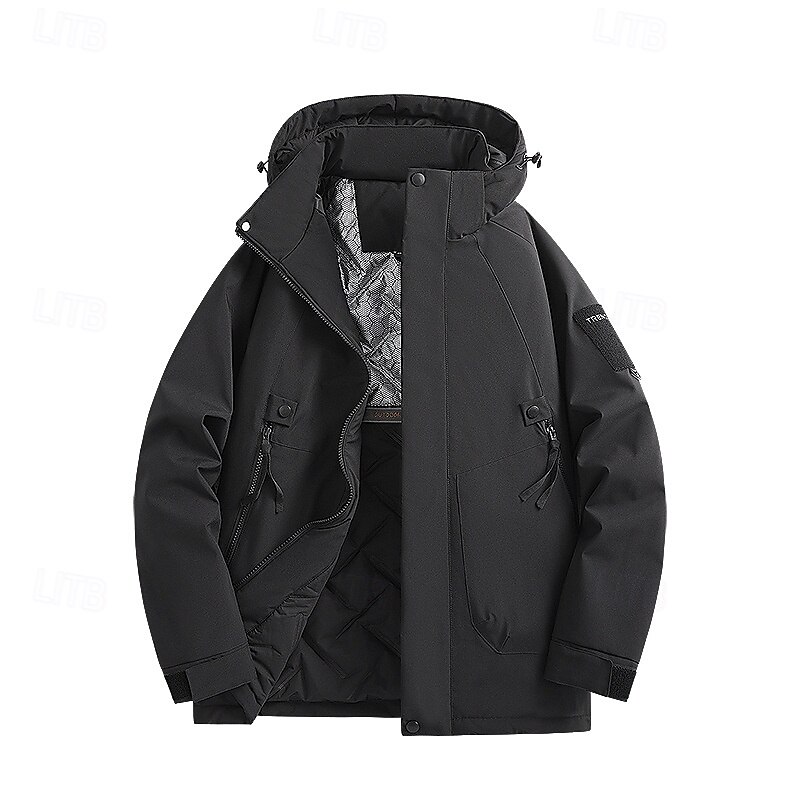 Homens Jaqueta Softshell Jaqueta de Trilha Inverno Ao ar livre Térmico / Quente A Prova de Vento Impermeável Jaqueta de Inverno Jaqueta leve Jaqueta corta-vento Viajar Preto Marfim Amarelo Azul Escuro de 2025 por $77.99 –P4