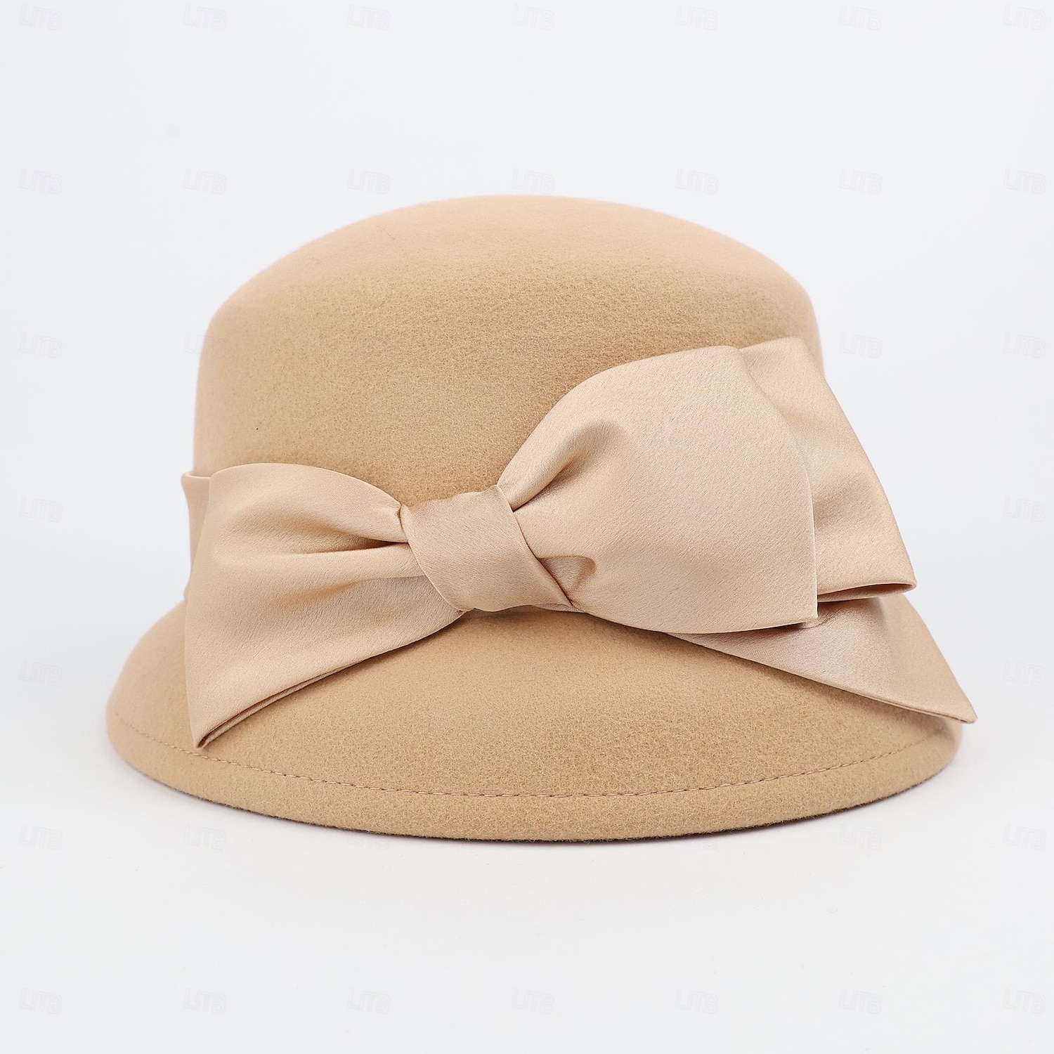 Czapki 100% wełna Melonik Kapelusz Fedora Ślub Herbaciane przyjęcie Elegancja Ślub Z Kokarda Czysty Kolor Winieta Nakrycia Głowy 2026 - $46.99 –P16