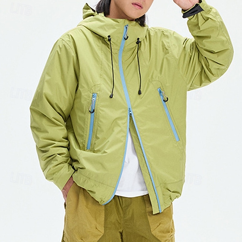 Homens Jaqueta Softshell Jaqueta de Trilha Inverno Ao ar livre Térmico / Quente A Prova de Vento Impermeável Jaquetas 3-em-1 Jaqueta de Inverno Jaqueta corta-vento Viajar Preto Cinzento Claro Verde de 2025 por $141.99 –P6