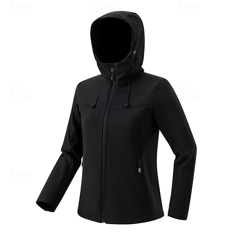 Mujer Chaqueta Softshell Chaqueta para senderismo Al aire libre Resistente al Viento Resistente al Agua Chaquetas de Lana Chaqueta cortavientos Viaje Negro Rosa Azul Morado 2025 - $55.99 –P6