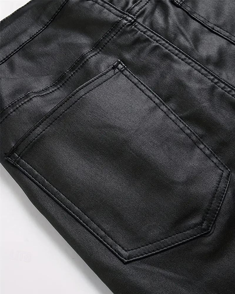 Homens Calças cônicas Calças Lederhosen Botões Bolsos Tecido Conforto Ao ar livre Diário Moda Casual Preto Micro-Elástica de 2026 por $24.99 –P9