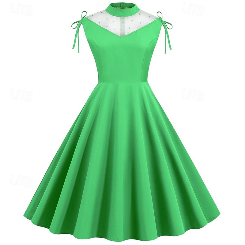 Elegant klasické 1950 Rochii Linia -A Pentru femei ziua îndragostiților Evenimente / Petrecere Dată Petrecere ceai Adulți Rochie Primavara vara 2025 - $21.99 –P7