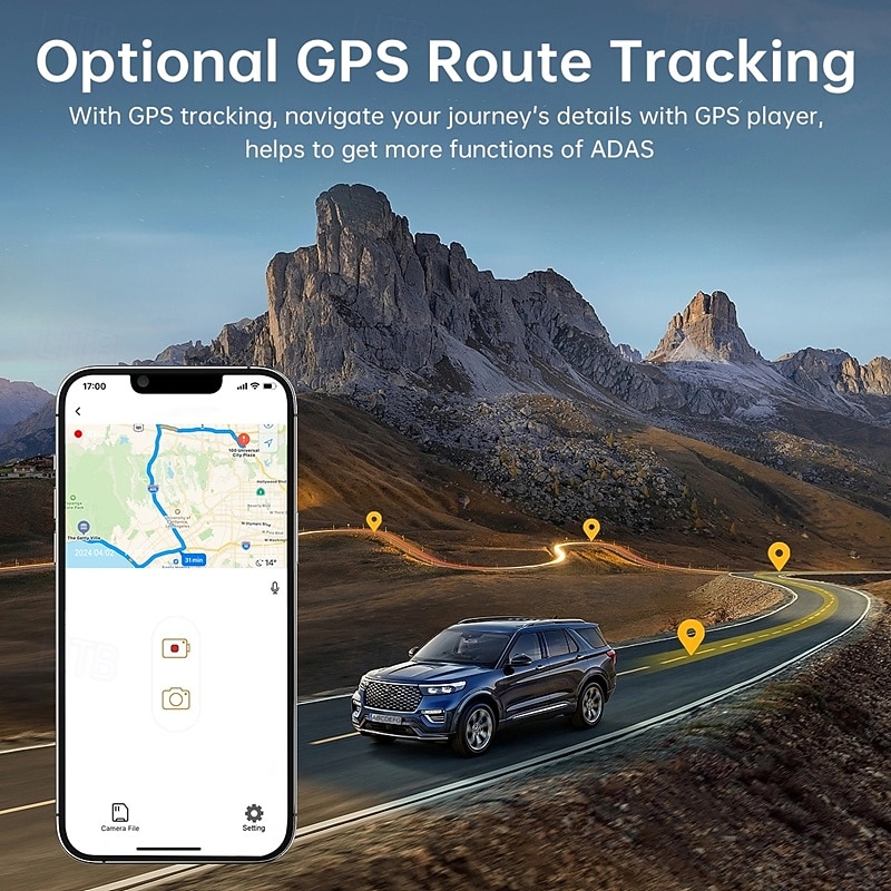 K26 1440P New Design / HD / with Rear Camera Car DVR 150 Degree Wide Angle IPS Dash Cam with WIFI / GPS / G-Sensor 4 infrared LEDs Car Recorder 2025 - $81.99 –P9