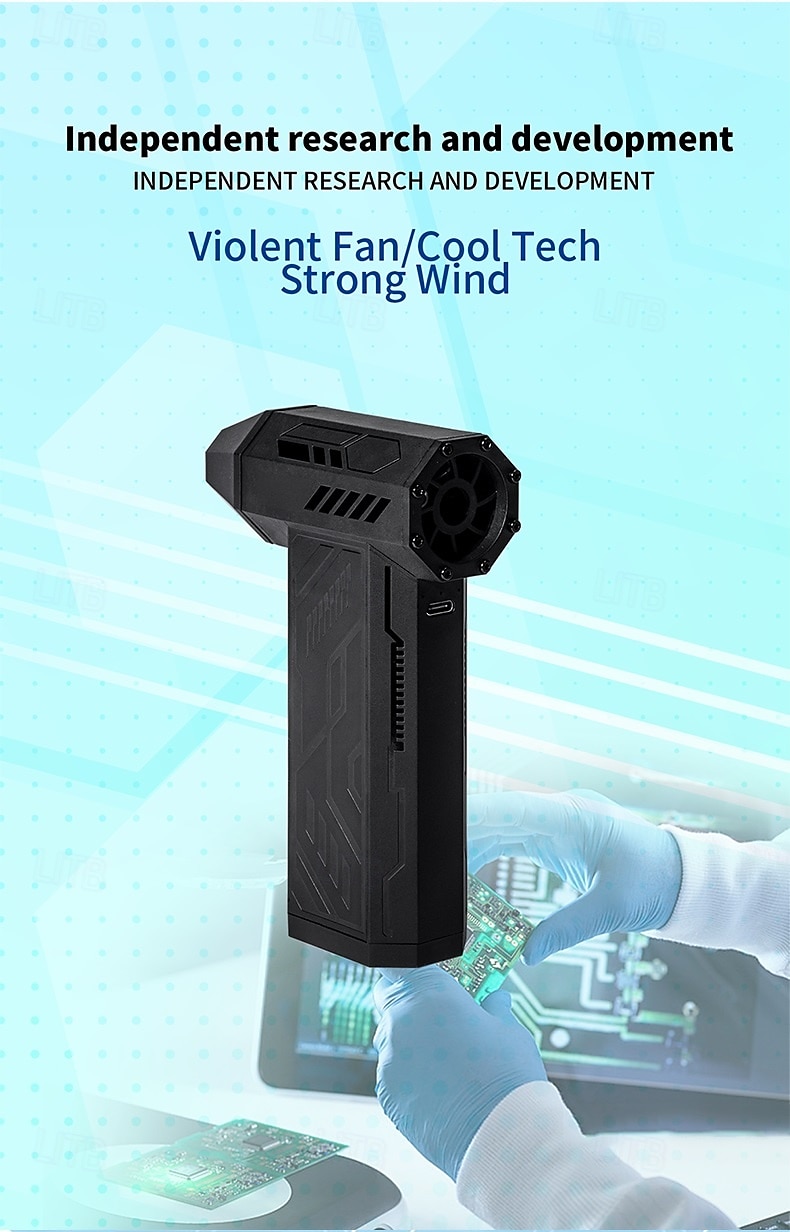 Multifunctional Mini Turbo Jet Fan Jet Dry Blower Super Jet Fan Blower 130000 RPM Cordless Air Blower Car Dryer USB-C Rechargeable for Cleaning 2026 - $56.99 –P2