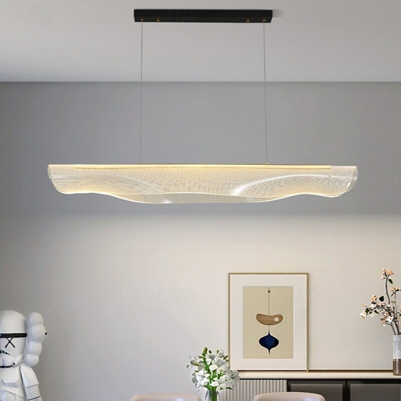 lampadario a soffitto a led nordico per tavolo da pranzo ristorante ufficio reception moderno creativo lampada a sospensione in acrilico illuminazione interna 220-240v 120cm del 2025 a $499.99 –P2