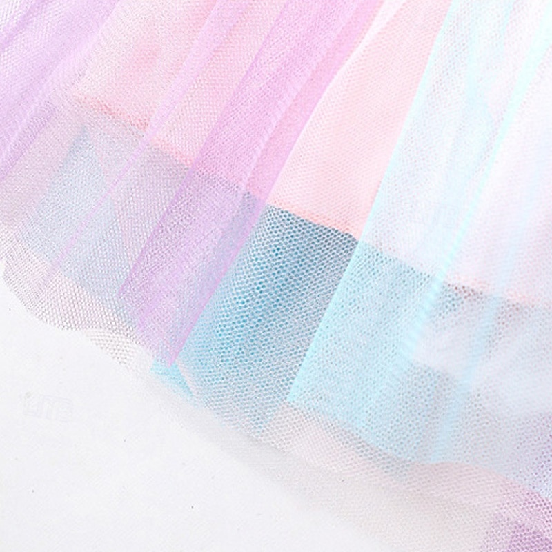 Dzieci Dla dziewczynek Sukienka Jednorożec Bez rękawów Na zewnątrz Codzienny Falbana Niejednolita całość Moda Godny podziwu Poliester Nad kolano Codzienne sukienki Sukienka A line Sukienka tiulowa 2025 - $24.99 –P10