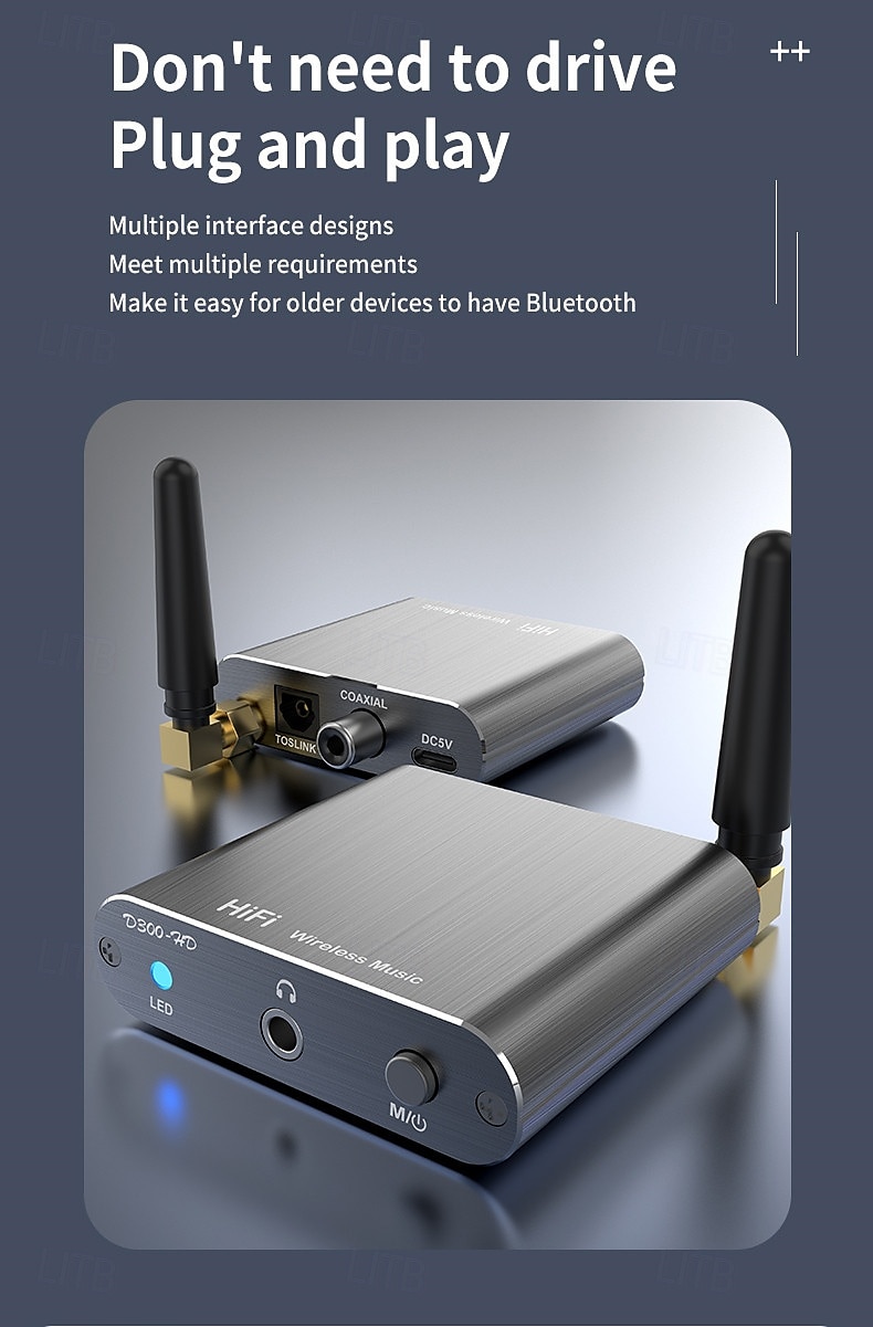 D300 Передатчик Bluetooth Bluetooth 5.0 Оптический аудиоинтерфейс 2025 - $47.99 –P3