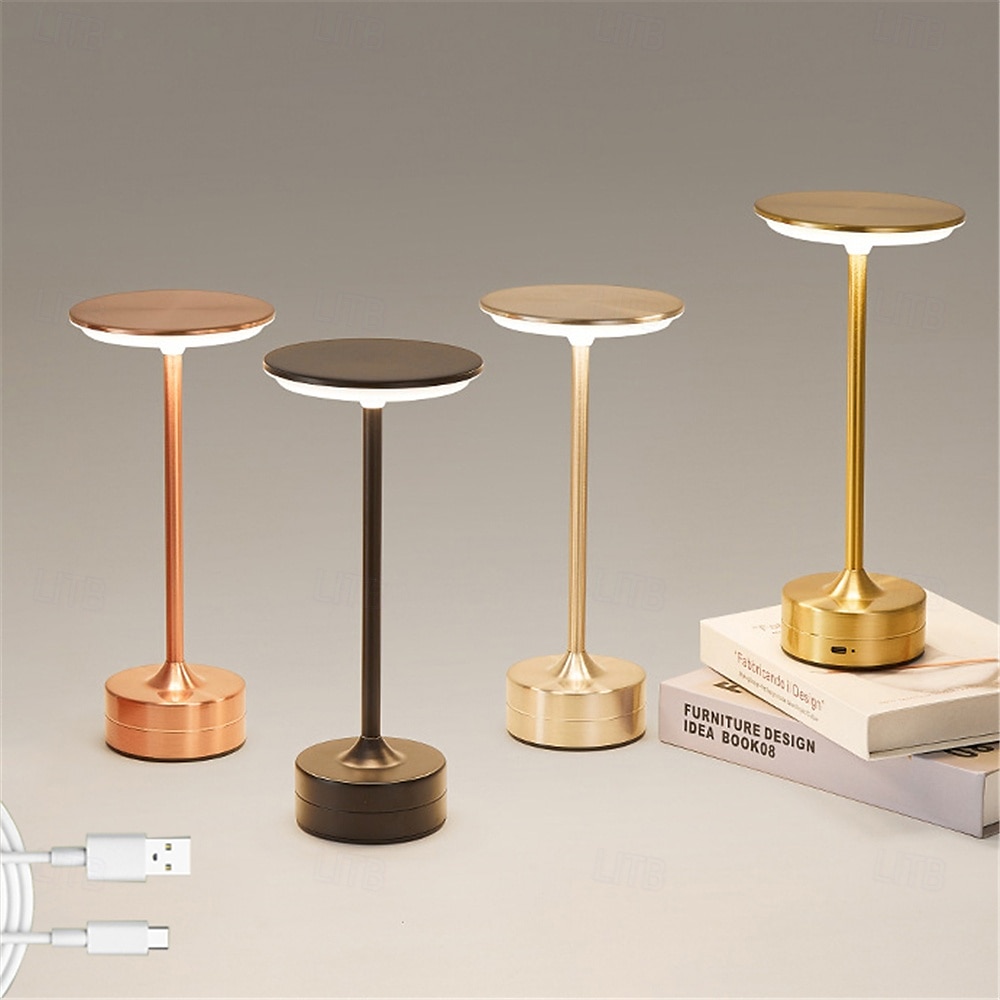 Metal Bar UFO Desk Lamp - USB Charging, Touch Dimming & Color Adjustment for Bar Coffee Shop 2025 - $38.99 –P3