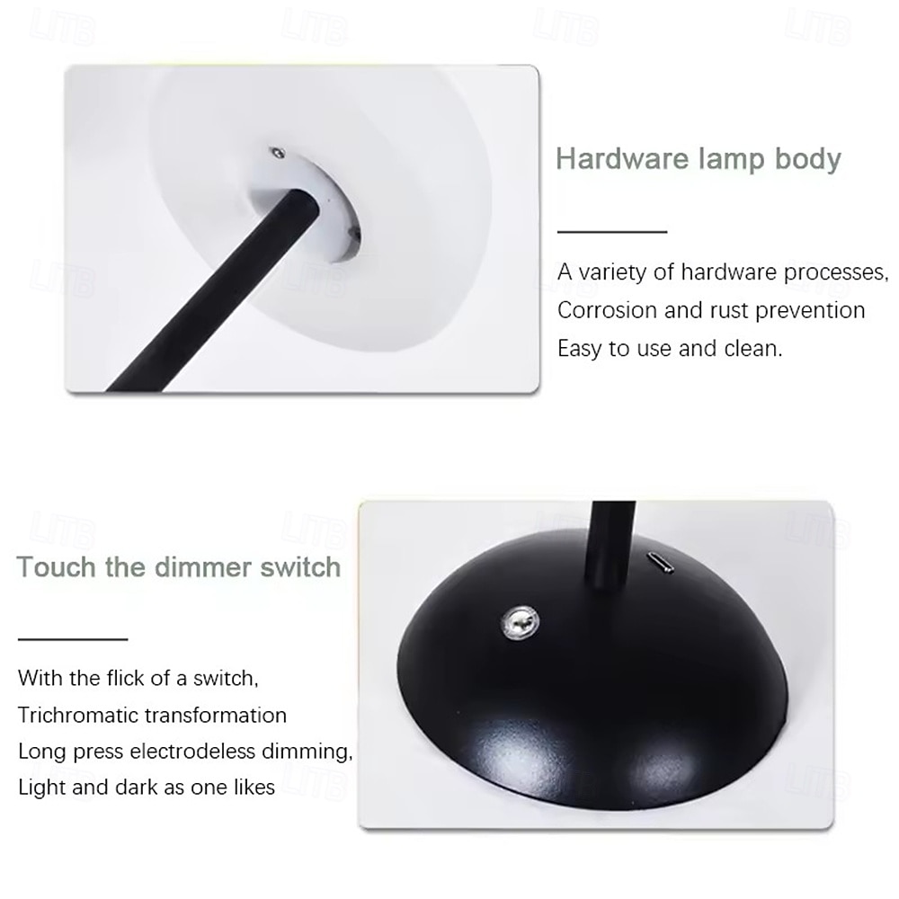 Retro Mushroom Table Lamp - USB Charging Touch Night Light Atmosphere Light Lighting Fixture for Home Living Bedroom 1PC 2025 - $46.99 –P6