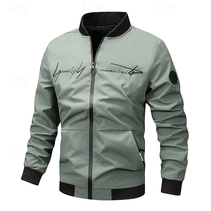 Men's Softshell Jacket Hiking Jacket Outdoor Windproof Windbreaker Jacket Traveling Black Green Khaki Dark Blue Grey 2025 - $25.99 –P4