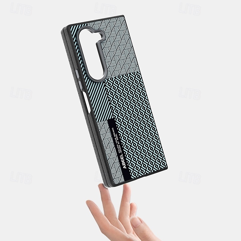 Phone Case For Samsung Galaxy Z Fold 7 Z Fold 6 Z Fold 5 Magnetic Adsorption Magnetic Support Wireless Charging Shockproof Armor PC PU Leather 2025 - $19.99 –P2