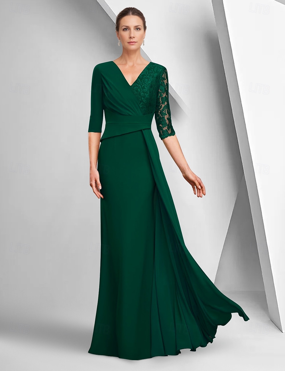bateau dress green A-line Bateau Backless Knee Length Green Homecoming Dress with Pockets US8 / As Picture main image 1