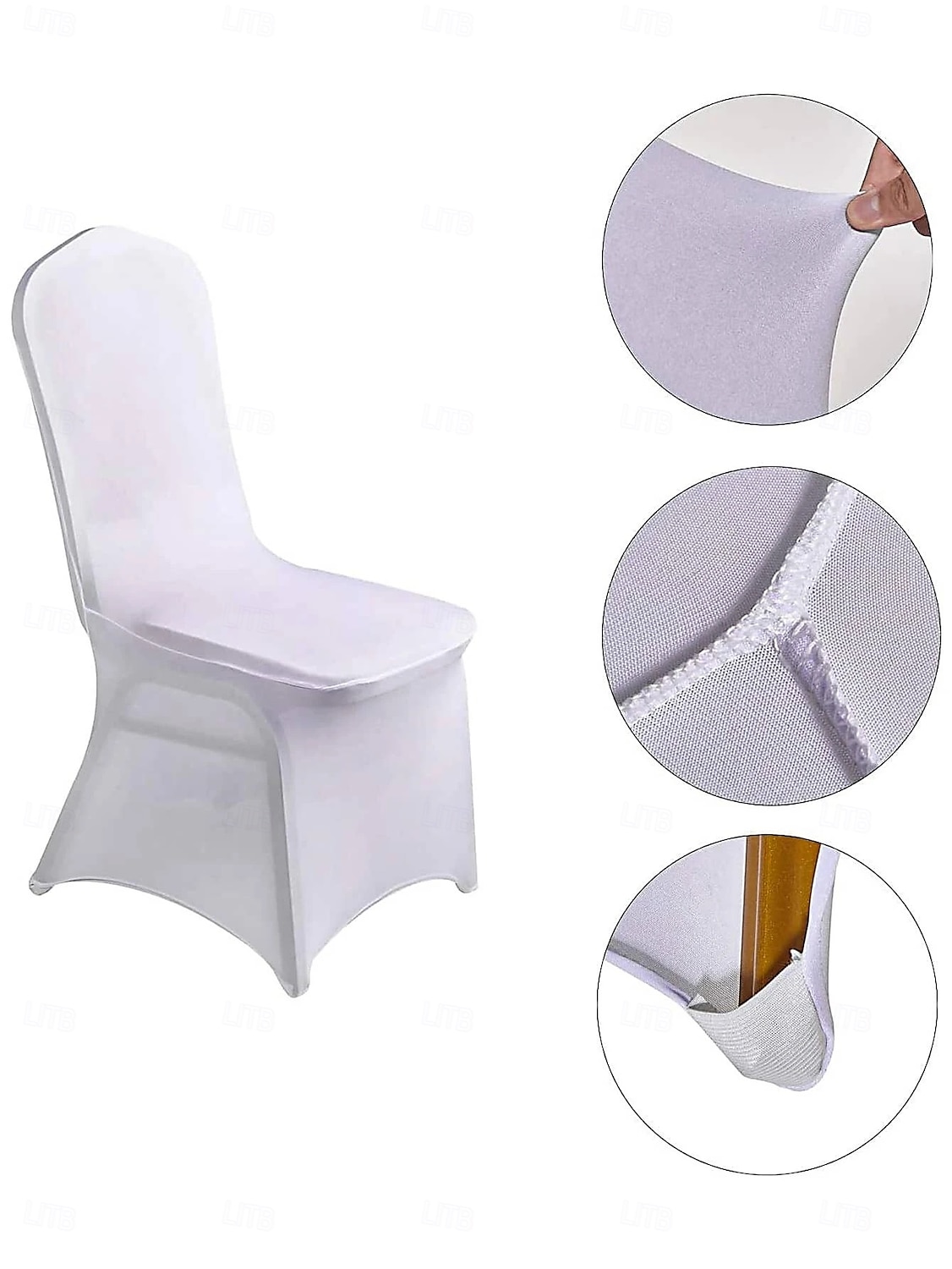 capas para cadeiras de casamento capas elásticas de ajuste universal com cobertura total, perfeitas para casamentos, banquetes e eventos, duráveis e resistentes a rugas, adicionam elegância e estilo a de 2025 por $10.99 –P7