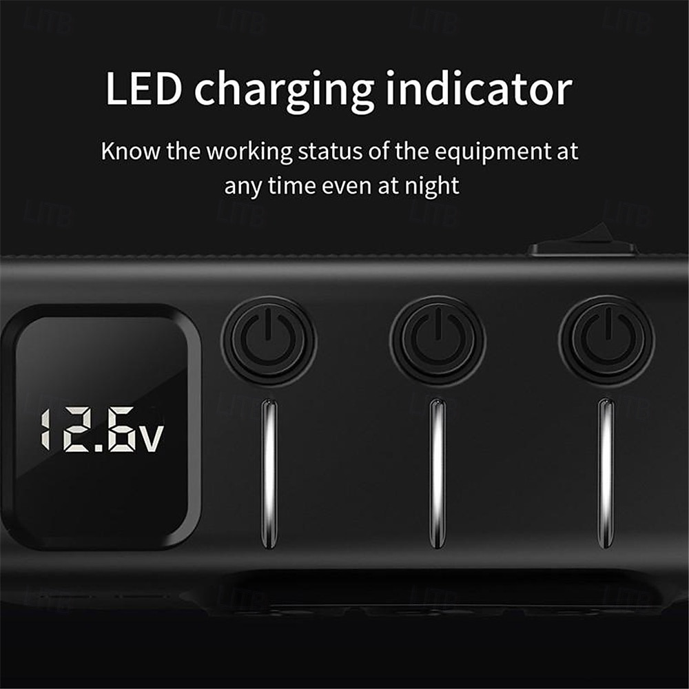 3 Way Car Cigarette Lighter Socket Splitter DC 12V/24V Power Charger Adapter with 3 USB Ports  1 Type-C Port  1 PD Fast Charge Port 2025 - $35.99 –P12