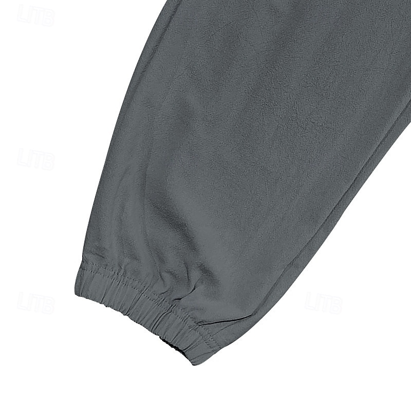 Herr Linne Byxor Cargo joggare Långbyxor Sommarbyxor Snörning Elastisk midja Flera fickor Slät Komfort Andningsfunktion Fullängd Utomhus Ledigt Dagligen Mode Klassisk Stil Svart Vit 2025 - $25.99 –P8