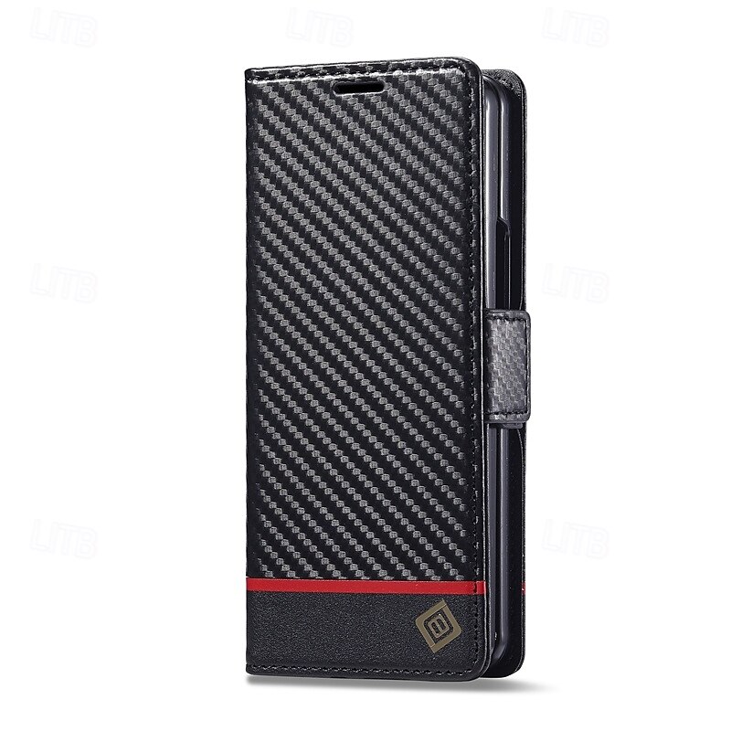 Phone Case For Samsung Galaxy Z Fold 6 Z Fold 5 Z Fold 4 Z Fold 3 Flip Cover with Stand Holder Card Slot Shockproof Retro TPU PU Leather 2025 - $17.99 –P3
