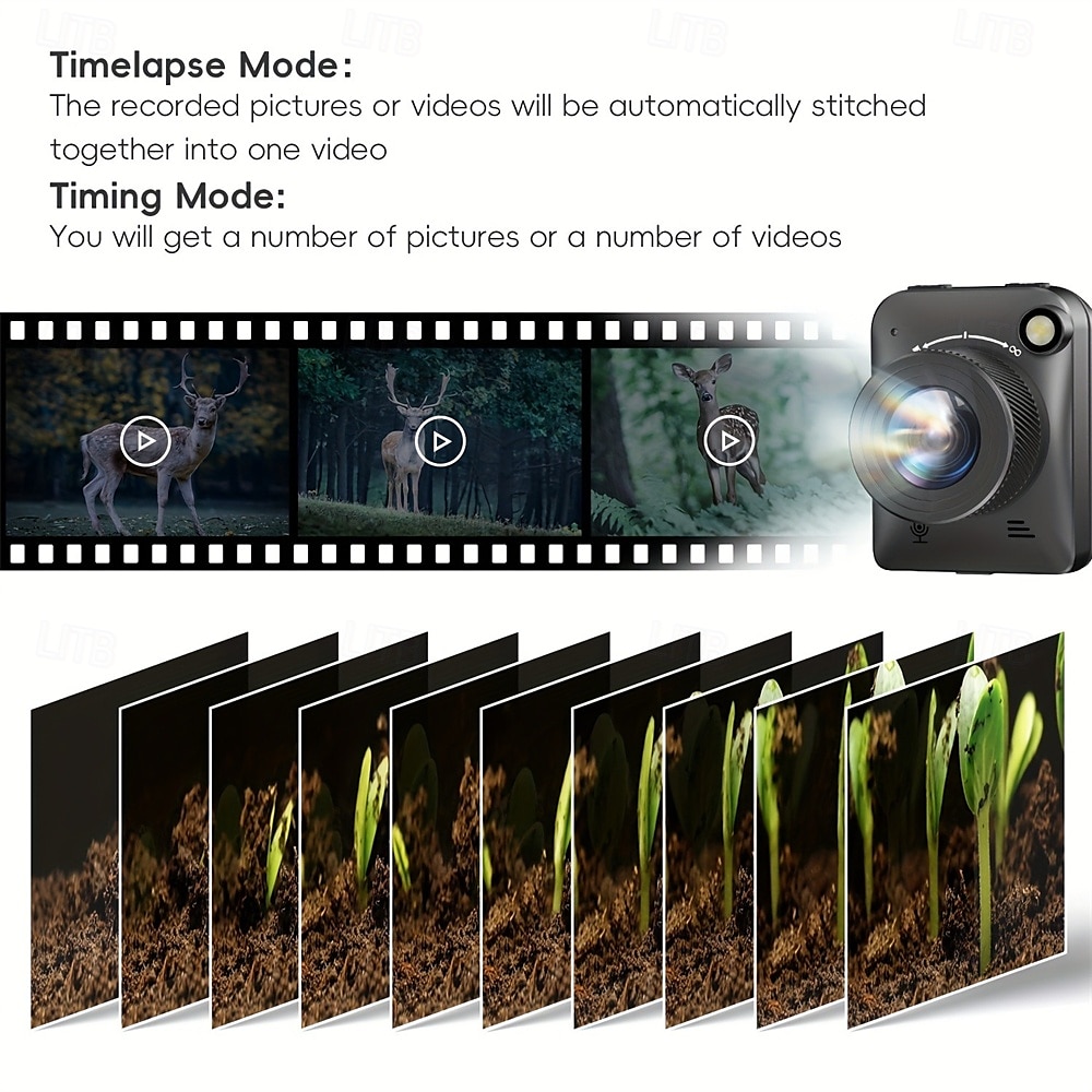 4K 32MP Time Lapse Camera Waterproof Mini Digital Camera Outdoor FHD Timelapse Camera 2025 - $279.99 –P10
