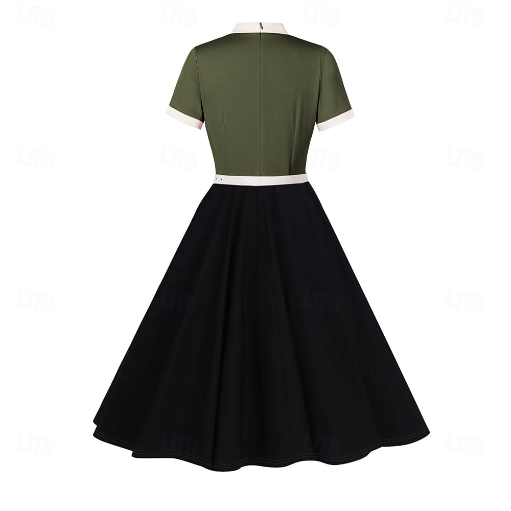 Retro / vintage Femtiotal Cocktail klänning Klänningar Flare Klänning Maskeradkläder Dam Maskerad Fest Möhippa Festival Vuxna Klänning Hemkomstklänningar 2026 - $32.99 –P14