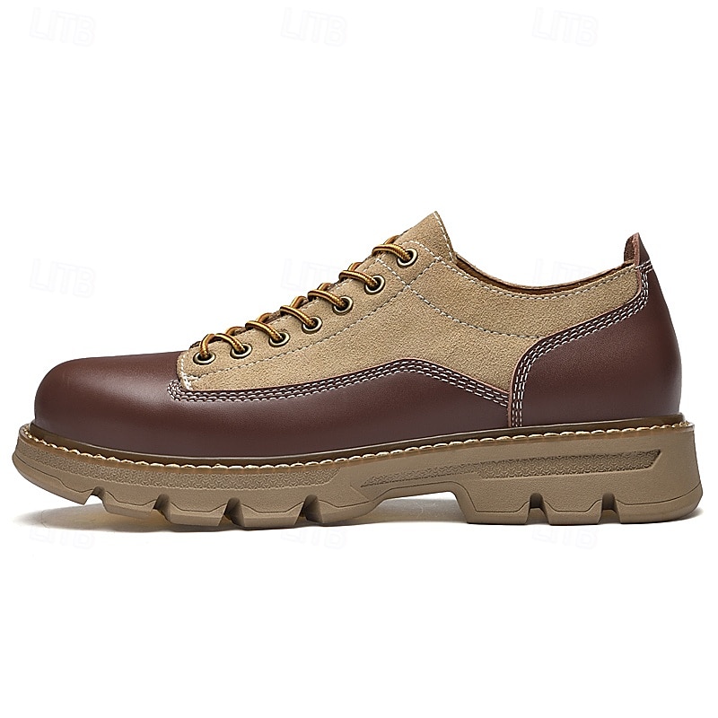 scarpe stringate in pelle sintetica e pelle scamosciata resistenti da uomo: calzature casual eleganti per l'uso quotidiano e all'aperto del 2025 a $28.99 –P8