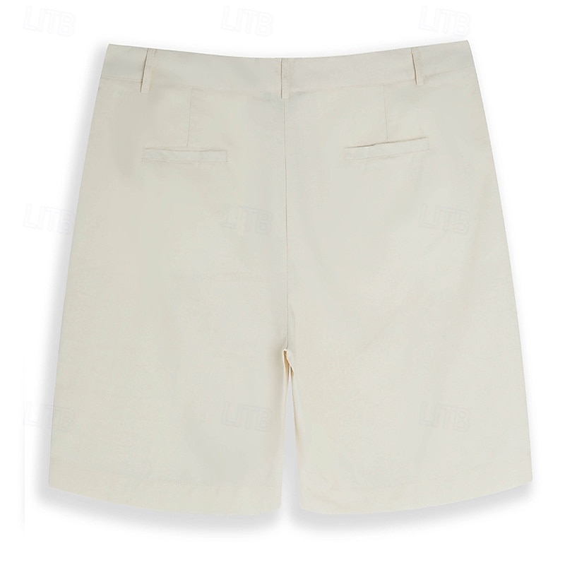 Homme Shorts Shorts en Lin Robe Short Shorts d'été Shorts de plage Avec Poches Boutons Uni Confort Respirant Longueur Genou Formel Quotidien Fête Vacances Mode Blanche Bleu Ciel Non Elastique de 2026 ? $25.99 –P7