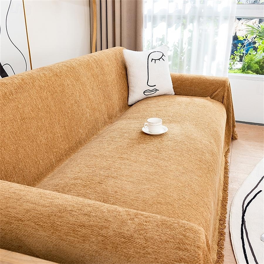 Serviette de canapé en chenille de haute qualité, tissu doux et moelleux, parfait pour protéger les canapés de la saleté et des taches, durable et confortable, idéale pour une utilisation quotidienne, de 2025 ? $46.99 –P3