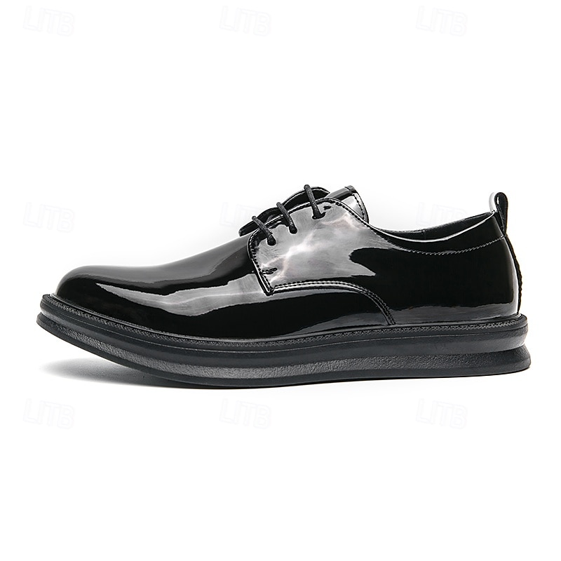 scarpe oxford stringate in similpelle bianca da uomo – eleganti scarpe formali per matrimoni, affari e occasioni speciali del 2025 a $46.99 –P5