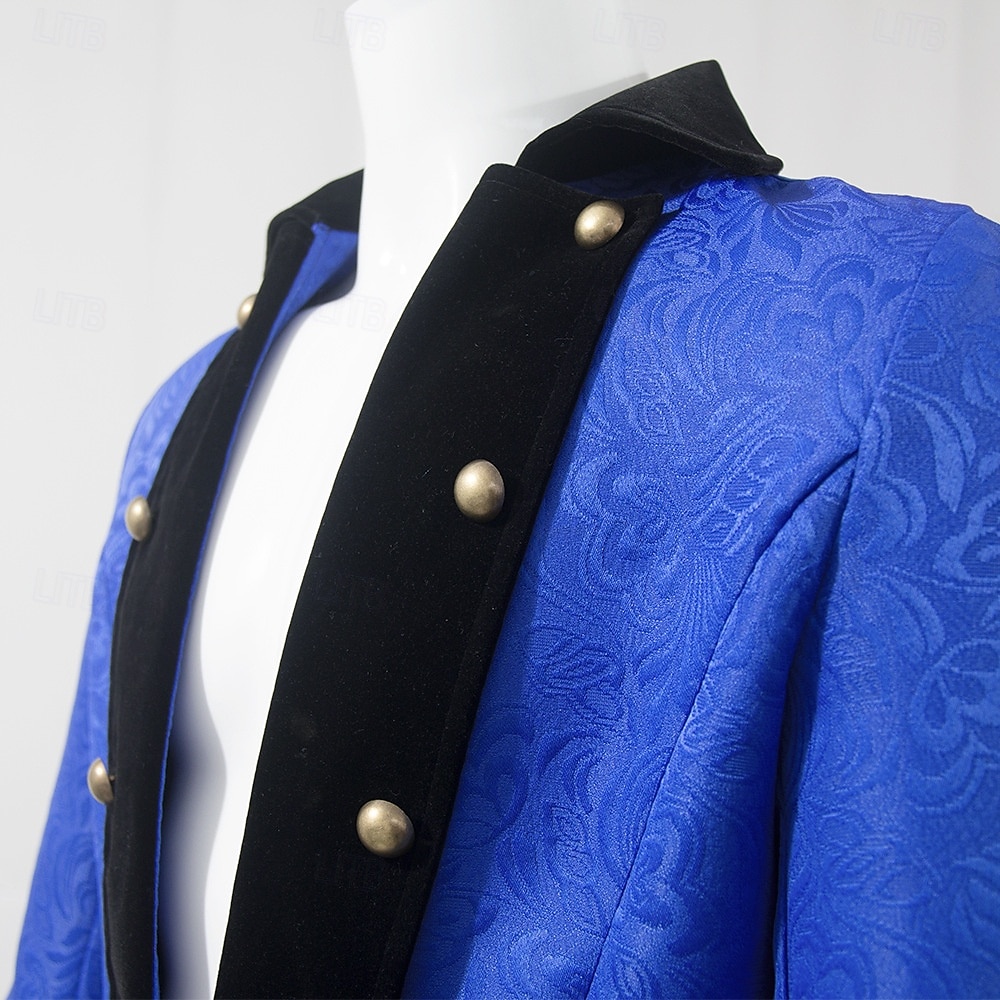 Punk y gótico Renacimiento siglo 17 Abrigo Chaqueta Gabardina Caballero Noble Hombre Víspera de Todos los Santos Carnaval Mascarada Evento / Fiesta Mascarada Feria del Renacimiento Adulto Chaqueta 2025 - $49.99 –P18