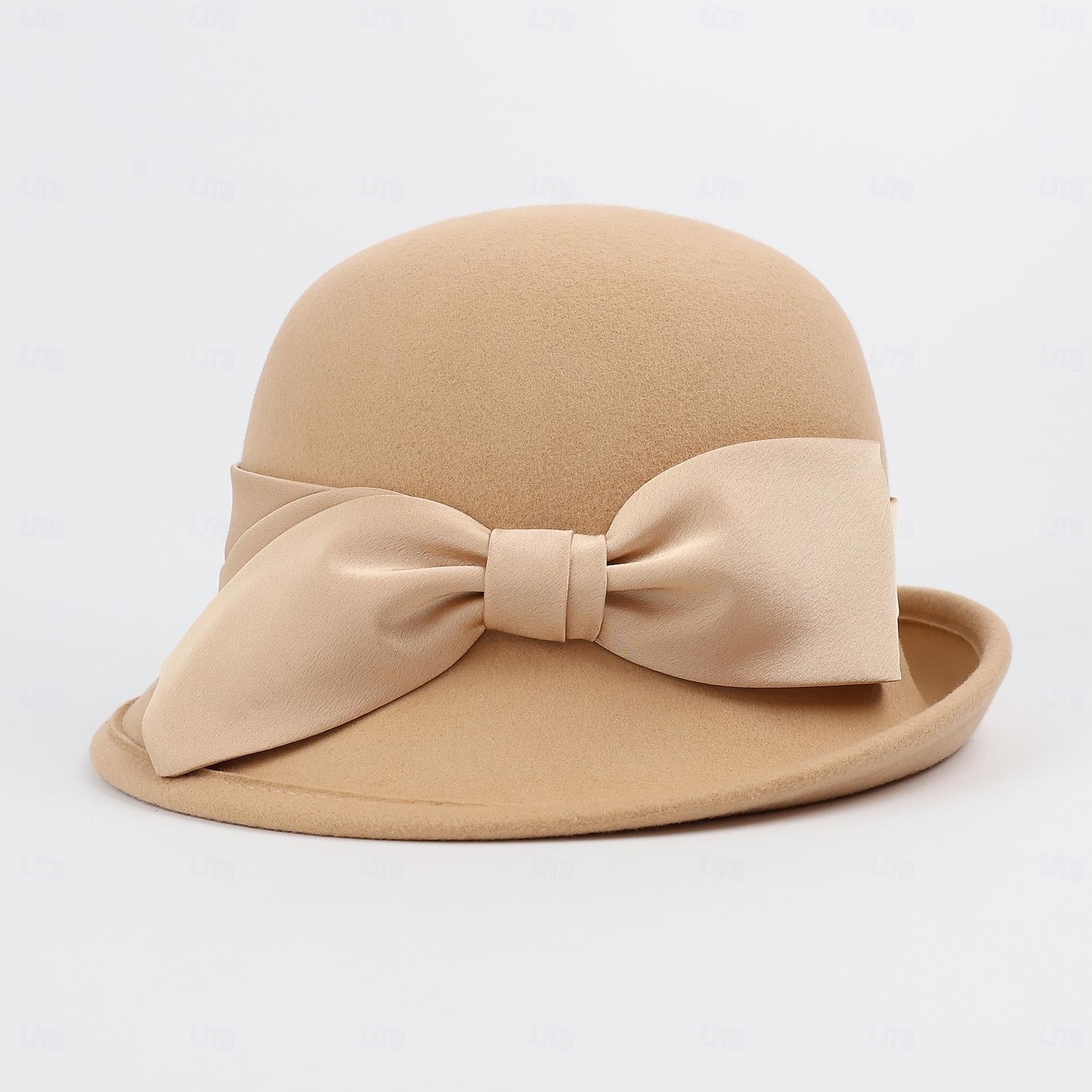 Hats 100% Wool Bowler / Cloche Hat Bucket Hat Top Hat Wedding Tea Party Elegant With Bowknot Pure Color Headpiece Headwear 2025 - $41.99 –P16
