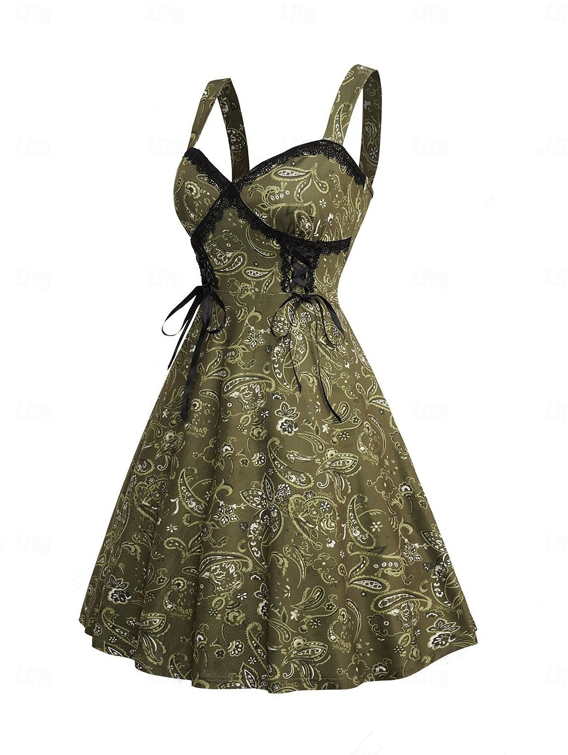 Retro Vintage 1950er Vintage-Kleid Kleid Maskerade Damen Karneval Neujahr Maskerade Alltagstauglich Junggesellinnenabschiedsparty Erwachsene Kleid 2025 - $24.99 –P3