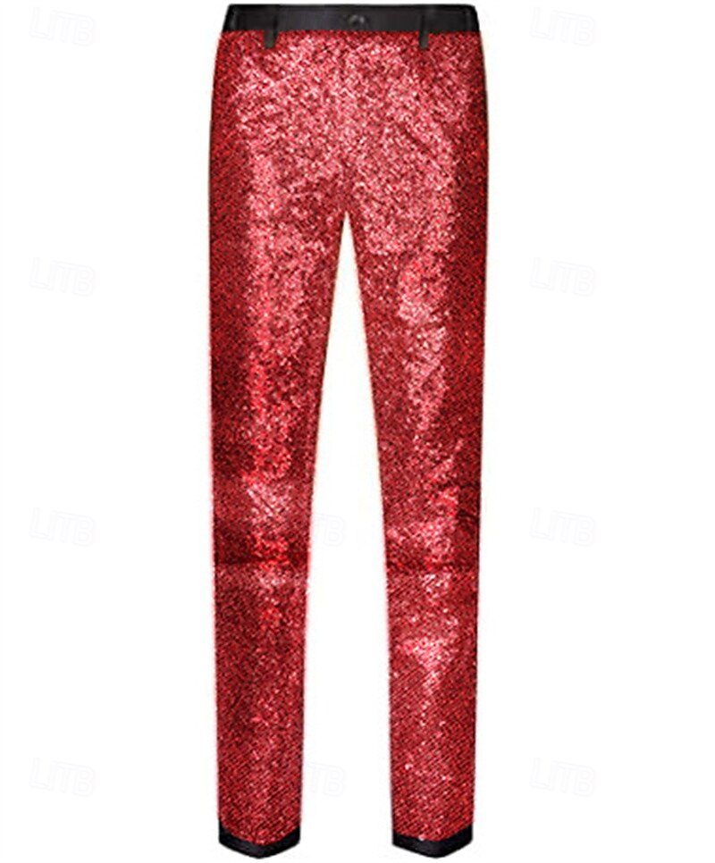 Discoteca Anos 80 Calças Discoteca Paetês Fantasia Homens Fantasia de Carnaval Baile de Máscaras Espetáculo Festa Bandagem Adulto Calças Todas as Estações de 2026 por $14.19 –P4