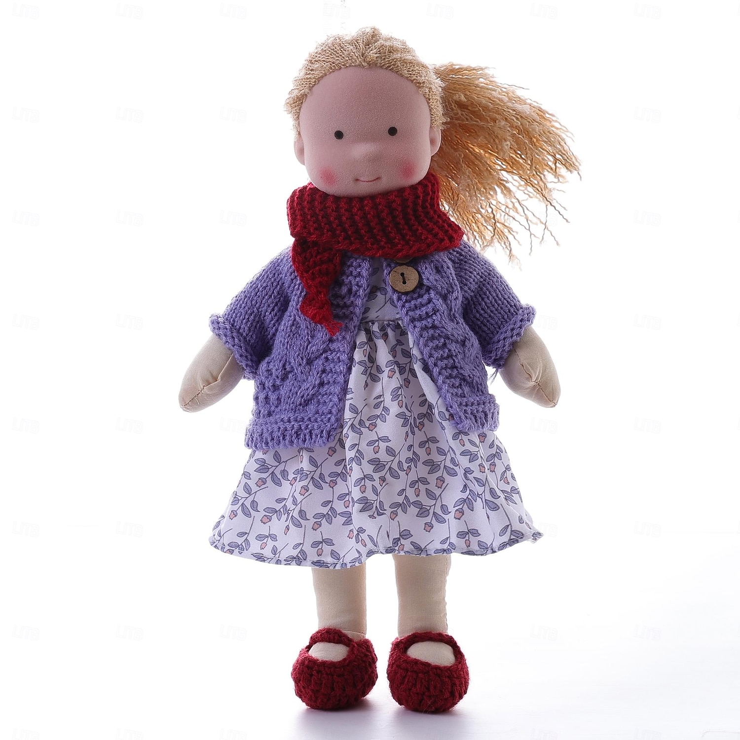 Waldorfpuppe, Puppe, handgemachter Rock, Kleidung, komplett aus Baumwolle, Puppe, DIY-Puppe, Geschenk 2025 - $42.99 –P1