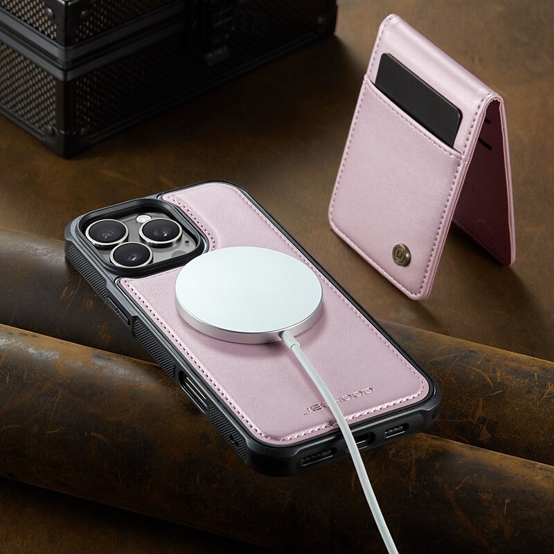 Phone Case For iPhone 16 Pro Max Plus iPhone 15 Pro Max Plus iPhone 14 13 12 11 Pro Max Plus Back Cover with Stand Holder Magnetic Support Wireless Charging Retro TPU PU Leather 2025 - $22.99 –P3